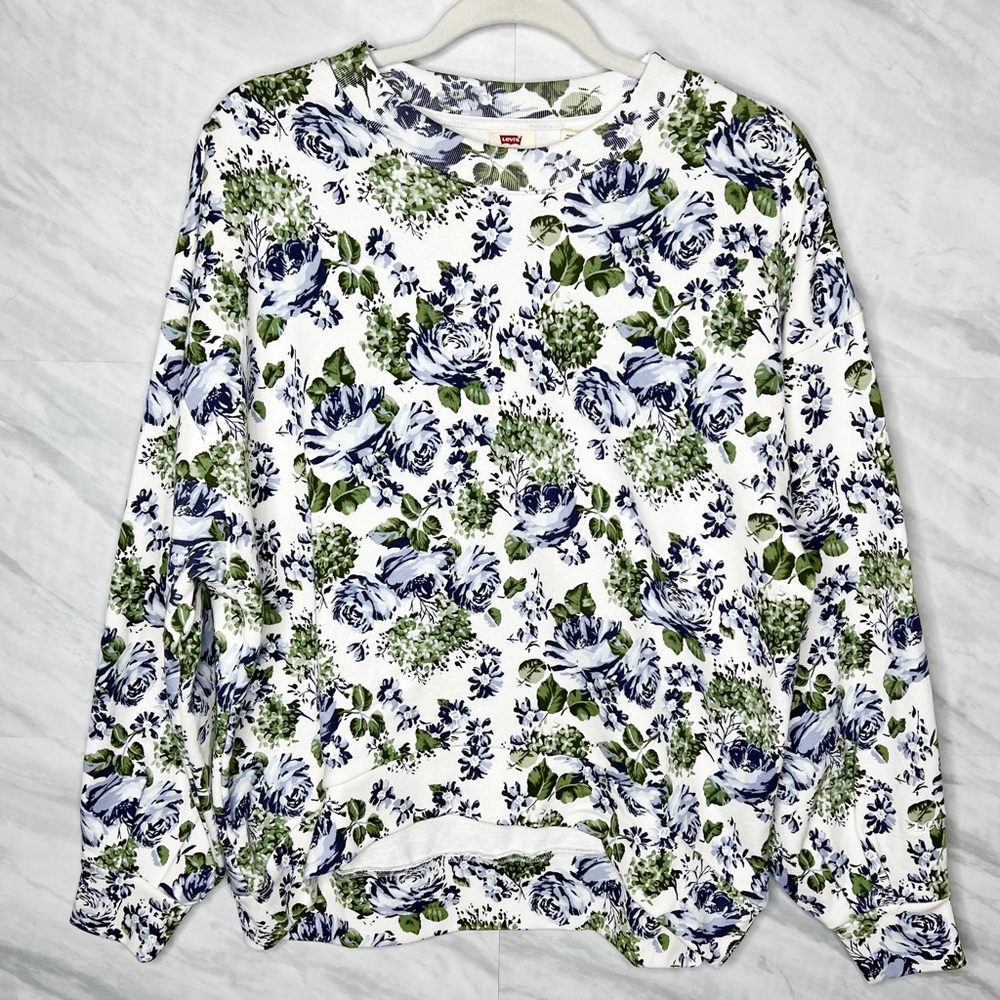 Levis Floral Pai Sweatshirt Small NWT
